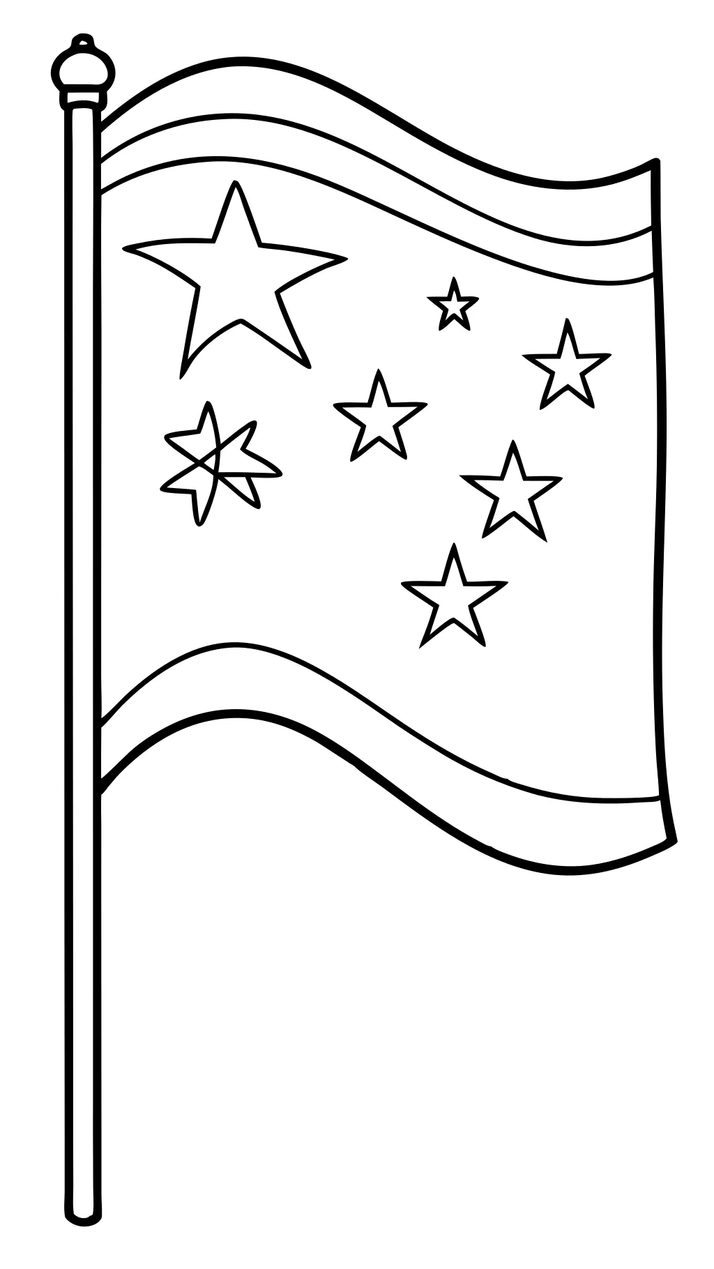 china flag coloring page